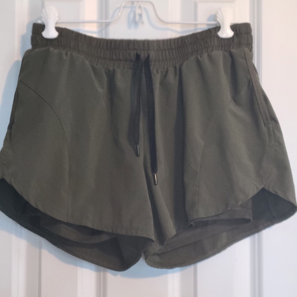Avia Dark Green Women's Athletic Shorts